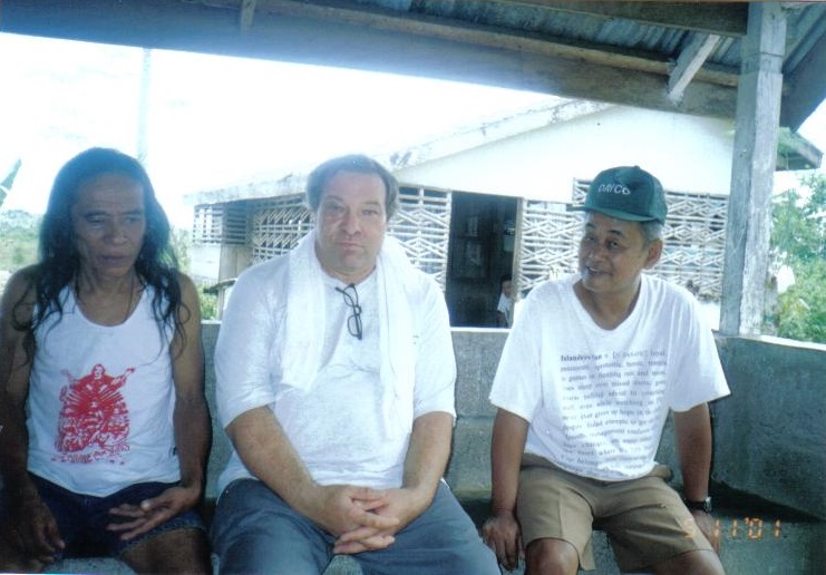 Three men sitting together